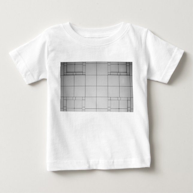 Camiseta Para Bebê Cubos abstrato (Frente)