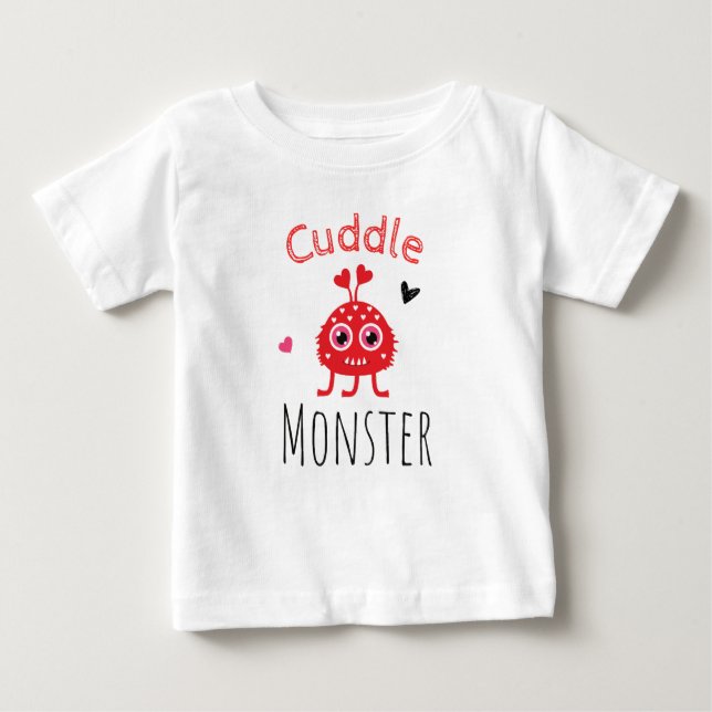 Camiseta Para Bebê Cuddle Monster t-shirt (Frente)