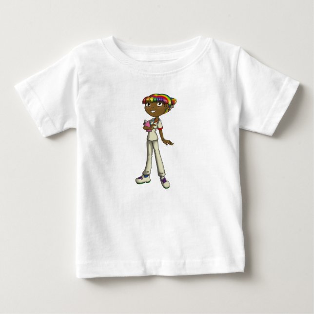 Camiseta Para Bebê Cuidados (Frente)