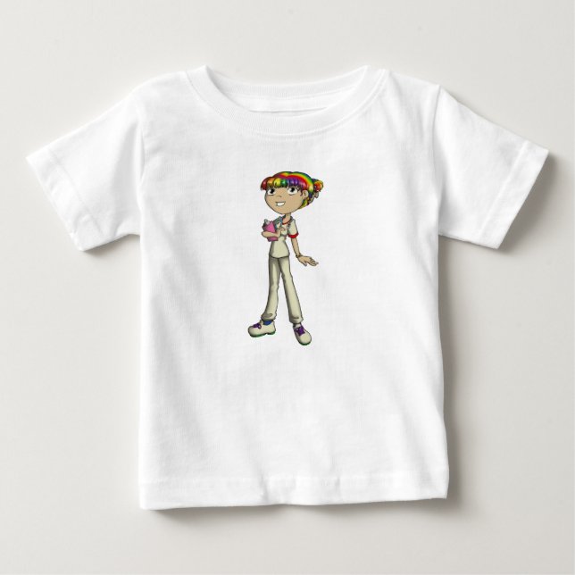 Camiseta Para Bebê Cuidados (Frente)
