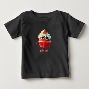 Camiseta Para Bebê Cupcake Cutie: Doce e Sorriso