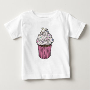 Camiseta Para Bebê Cupcake de proposta doce