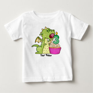 Camiseta Para Bebê Cupcake Dragon