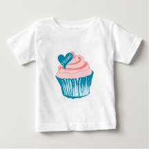 Cupcake Love com nomes personalizados shirts e jaq