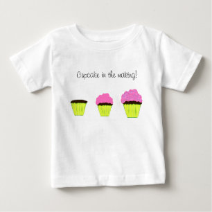 Camiseta Para Bebê Cupcake no Fazer Kids T-Shirt