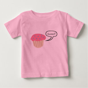 Camiseta Para Bebê Cupcake Tee