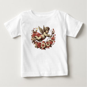 Camiseta Para Bebê Cupido clássico/vintage do dia de os namorados