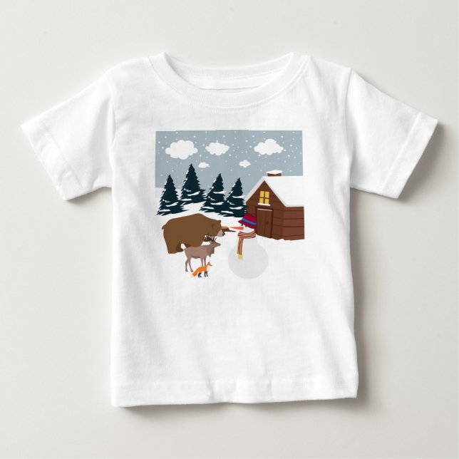 Camiseta Para Bebê curiosidade (Frente)