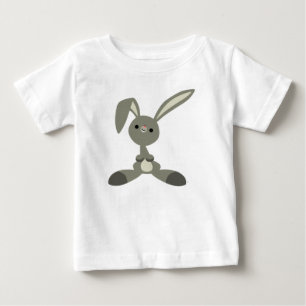 Camiseta Para Bebê Curioso Cartoon Rabbit Baby T Shirt