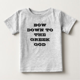CAMISETA PARA BEBÊ CURVE PARA BAIXO AO DEUS GREGO