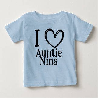 Camiseta Para Bebê Custom "I ❤️ My (Name)" Infant/Toddler Tee