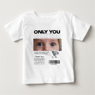 Camiseta Para Bebê Custom Image, name & Text | Personalized