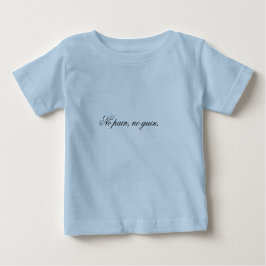 Camiseta Para Bebê Custom Text | motivação para o ginásio | E Castanh