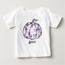Camiseta Para Bebê Cuta e Roxo Púrpura Jack-O’-Lanterna