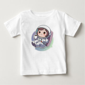 Camiseta Para Bebê Cute Astronaut