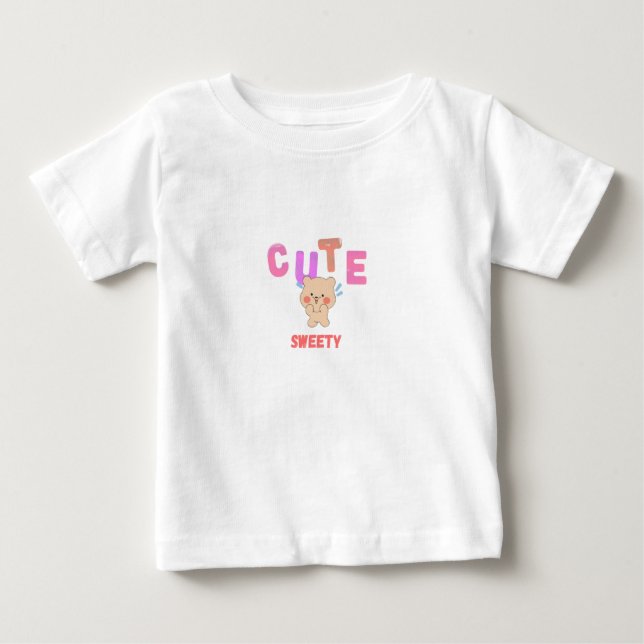 Camiseta Para Bebê Cute baby (Frente)