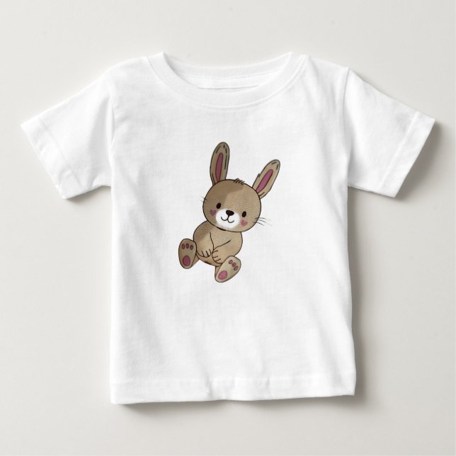 Camiseta Para Bebê Cute Baby Animals T-Shirt (Frente)