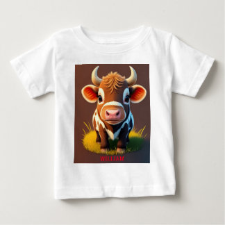 Camiseta Para Bebê Cute Baby Longhorn