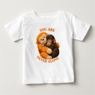 Camiseta Para Bebê Cute Baby Monkey Punch with plush monkey - 