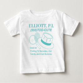 Camiseta Para Bebê Cute Baby P.I. Personalizável