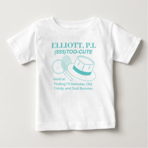 Camiseta Para Bebê Cute Baby P.I. Personalizável