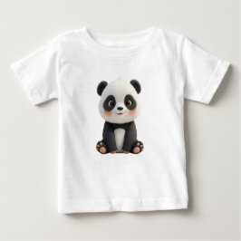 Camiseta Para Bebê Cute Baby Panda T-Shirt