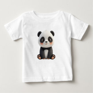 Camiseta Para Bebê Cute Baby Panda T-Shirt