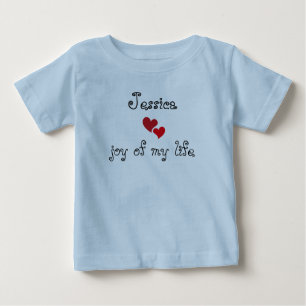 Camiseta Para Bebê Cute Baby T-Shirt - Nome e texto editáveis