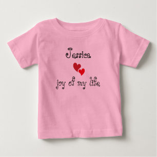 Camiseta Para Bebê Cute Baby T-Shirt - Nome e texto editáveis
