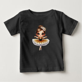 Camiseta Para Bebê Cute Ballerina