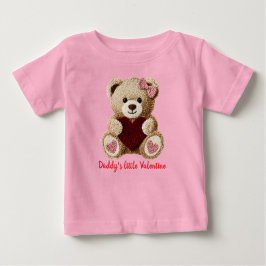 Camiseta Para Bebê cute bear baby's first valentines bodysuit T-Shirt