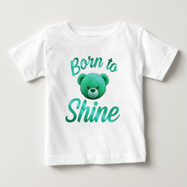 Camiseta Para Bebê Cute Bear Kids T-Shirt (Frente)