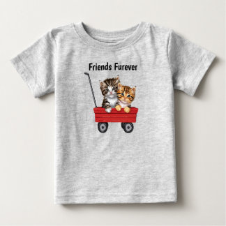 Camiseta Para Bebê Cute Cartoon Cats Toddler Tshirt