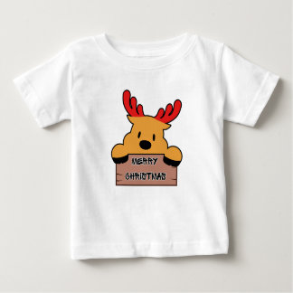 Camiseta Para Bebê Cute Cartoon Christmas Reindeer