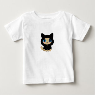 Camiseta Para Bebê Cute Cat