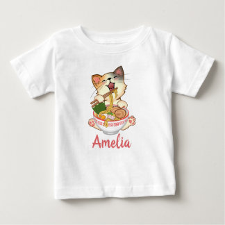 Camiseta Para Bebê  Cute Cat Funny Kitten Customizable Name 