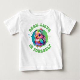 Camiseta Para Bebê Cute Chibi Kawaii — Ano escolar do papagaio