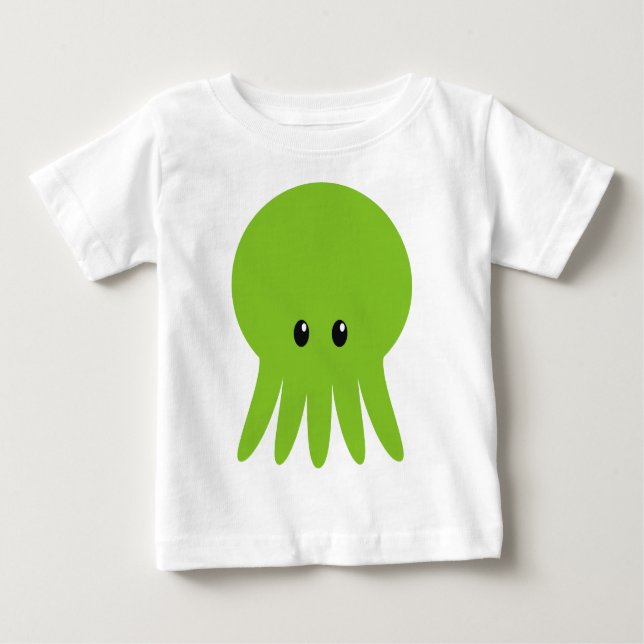 Camiseta Para Bebê Cute Cthulhu (Frente)