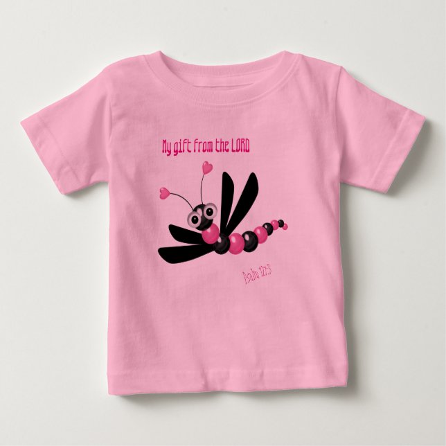 Camiseta Para Bebê Cute Dragonfly Tutu Bodydress (Frente)
