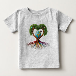 Camiseta Para Bebê Cute Elephant Family Baby T-Shirt