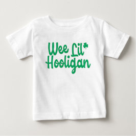 Camiseta Para Bebê Cute Engraçado Wee Lil Hooligan Dia de São Patríci