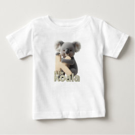 Camiseta Para Bebê Cute Koala Letter K Kids T-Shirt | Animal Alphabet