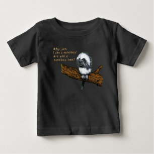 Camiseta Para Bebê Cute Little Monkey