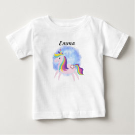 Camiseta Para Bebê Cute little unicorn