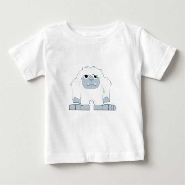 Camiseta Para Bebê Cute Little Yeti (Frente)