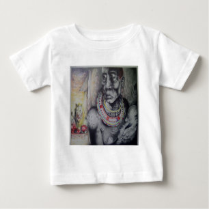 Camiseta Para Bebê Cute Masai Hakuna Matata com Camisa-T de Criança d