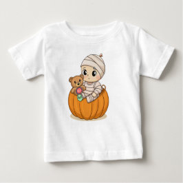 Camiseta Para Bebê Cute Mummy Baby Pumpkin Kids Tee