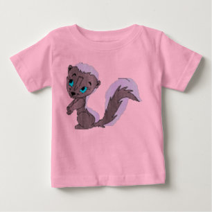 Camiseta Para Bebê Cute_skunk