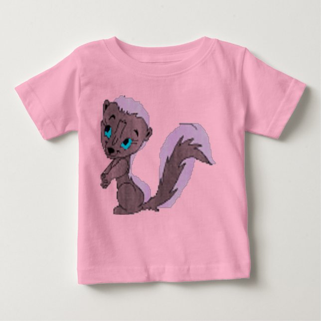 Camiseta Para Bebê Cute_skunk (Frente)