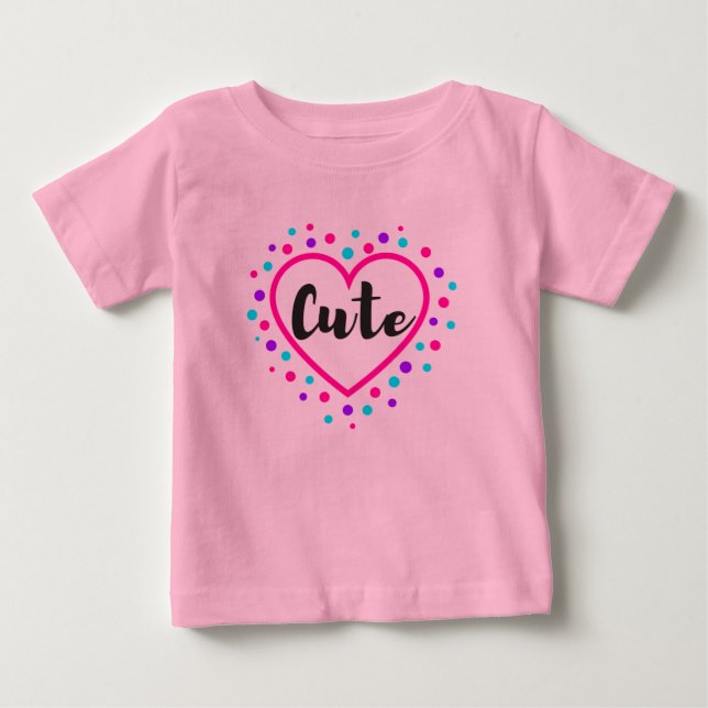 Camiseta Para Bebê Cute Tutu (Frente)